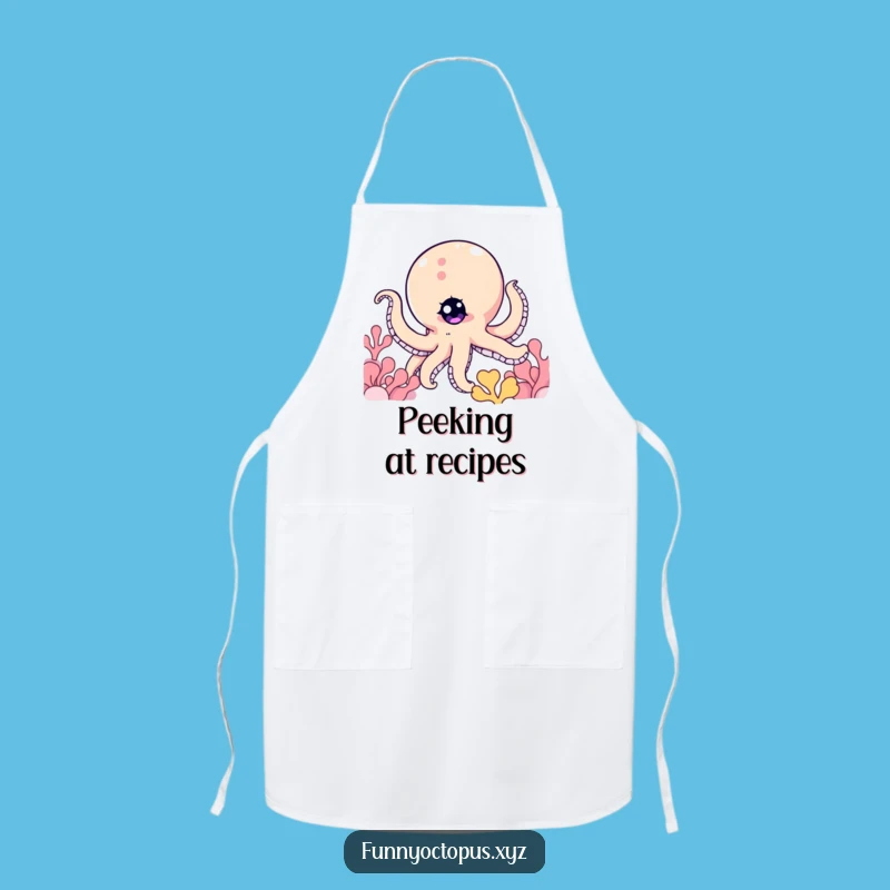 Funny Octopus Apron: Cook with Playfulness, Peek-a-Boo, Hilarious Gift!