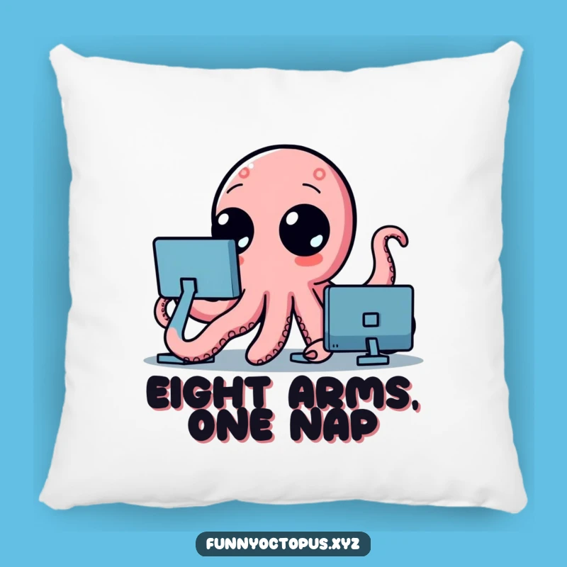 Funny Octopus Pillow: Soft & Squishy with Waving Tentacles, Adorable Gift!