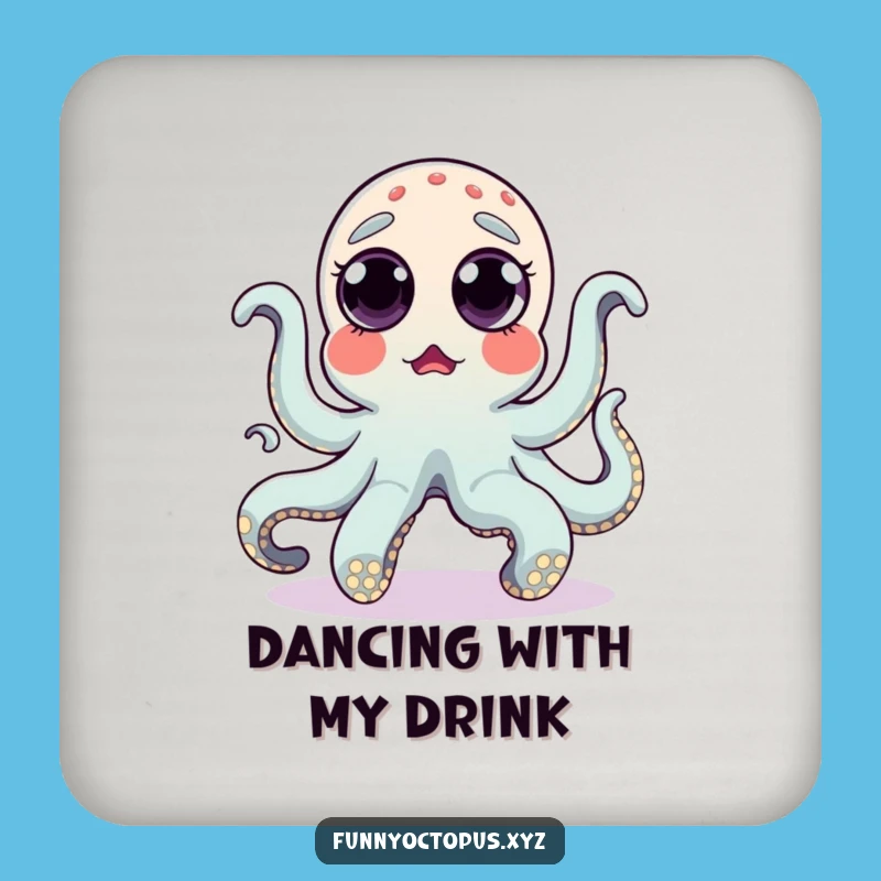 Funny Surprised Octopus Coasters - Shock Your Surfaces