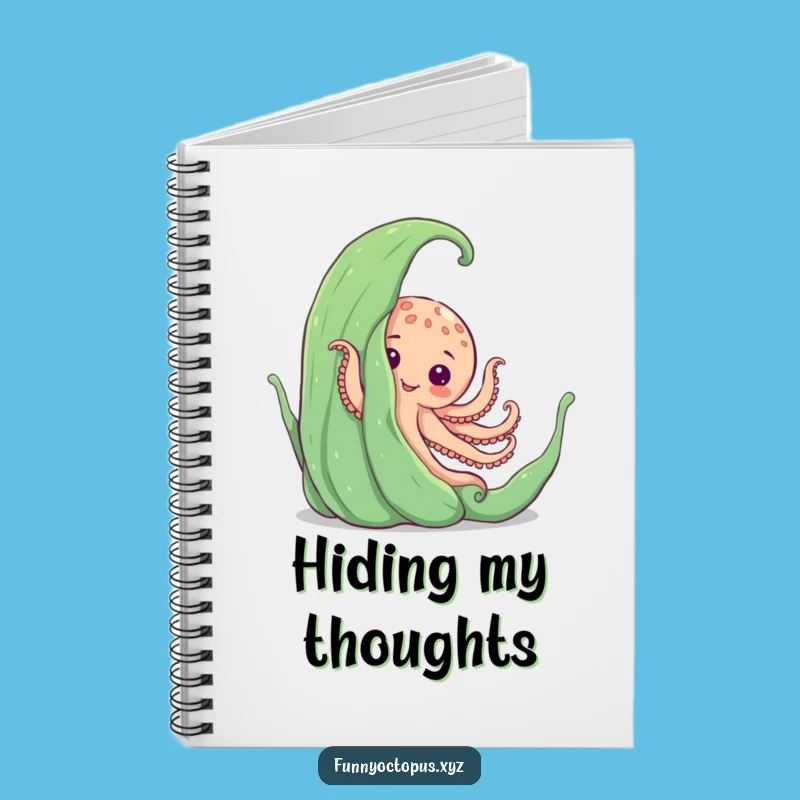 Funny Peekaboo Octopus Notebook - Jot Down Hidden Ideas