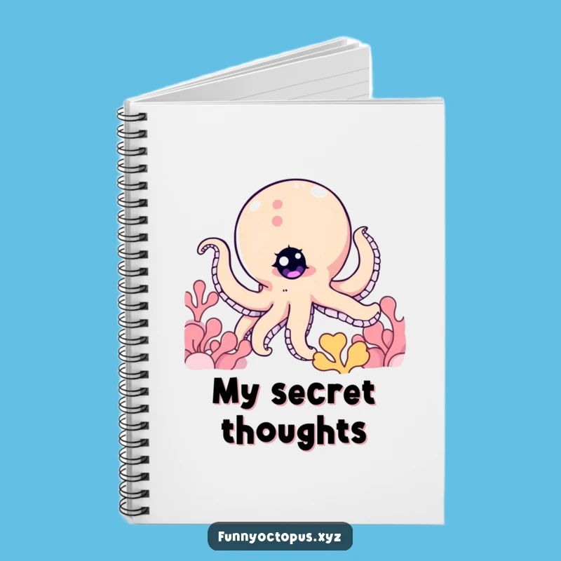 Funny Octopus Notebook: Jot Down Secrets, Peek-a-Boo, Great Gift!