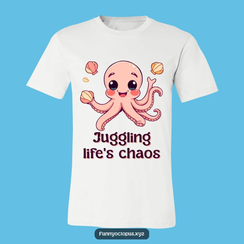 Funny Googly Eye Octopus T-Shirt - Juggling Fun For All